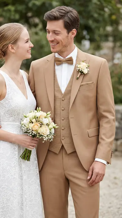 Camel Hochzeitsanzug